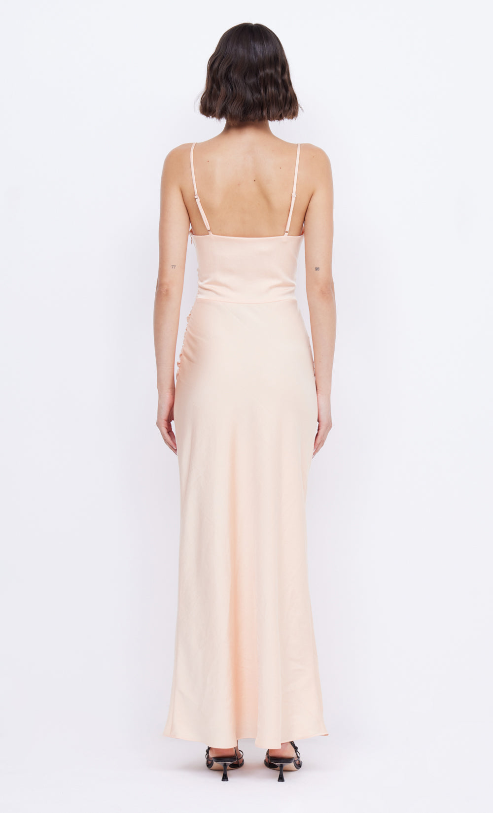 MARI LOU KNOT DRESS - PEACH