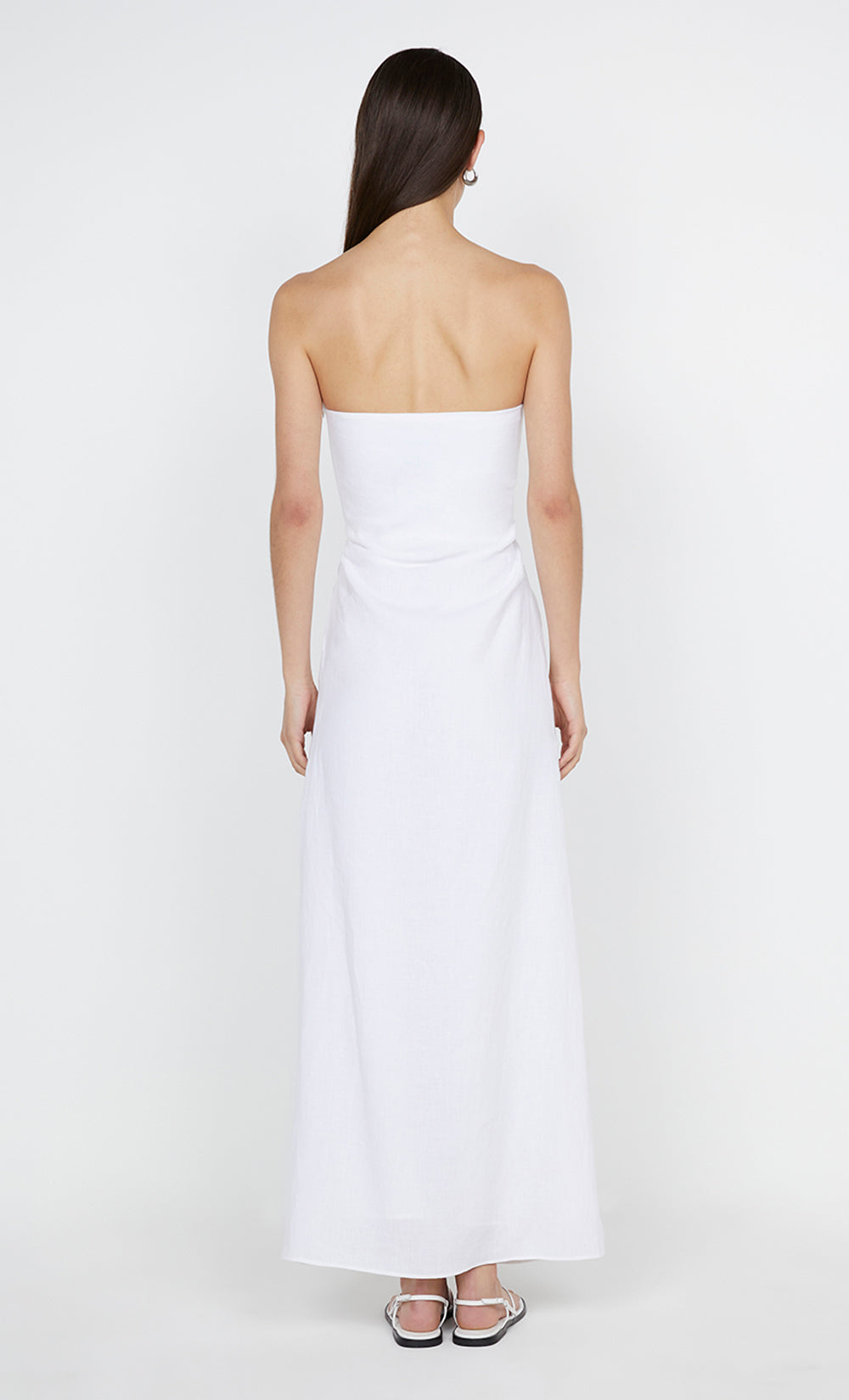 MARIANNA STRAPLESS DRESS - WHITE