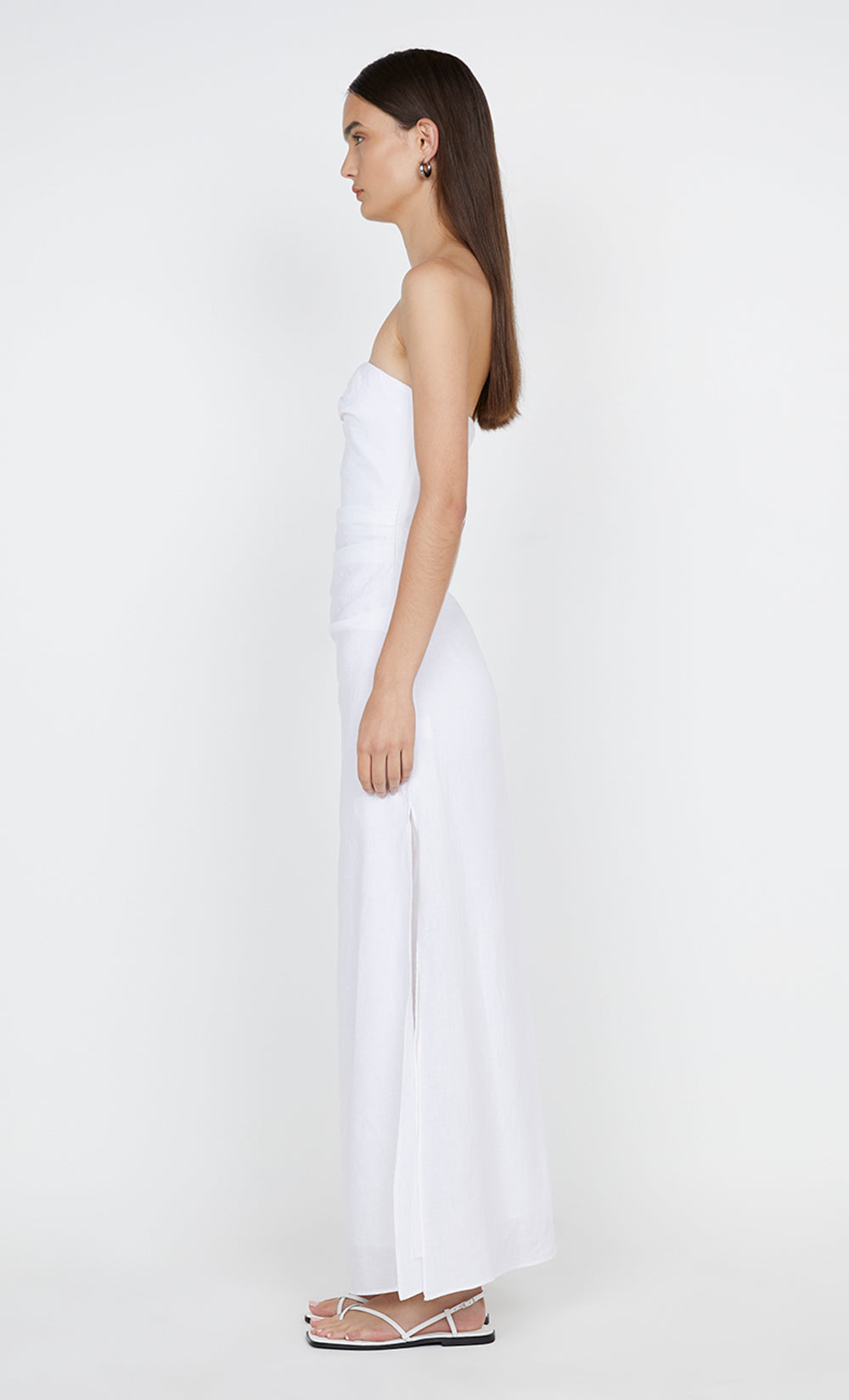 MARIANNA STRAPLESS DRESS - WHITE