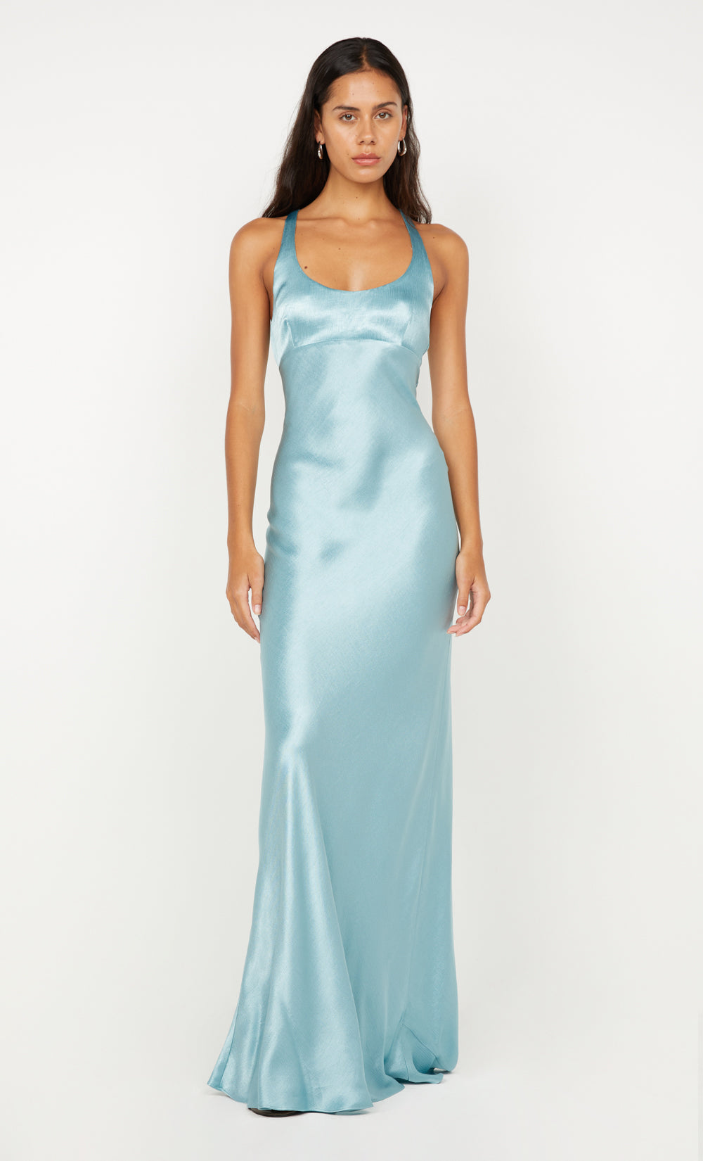 MAXINA CROSSOVER DRESS - SEA SPRAY