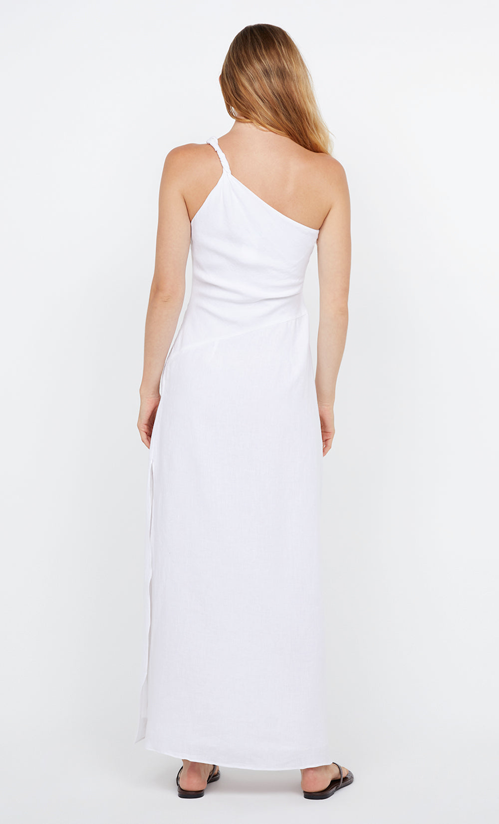 MELANIE ASYM MAXI DRESS - WHITE