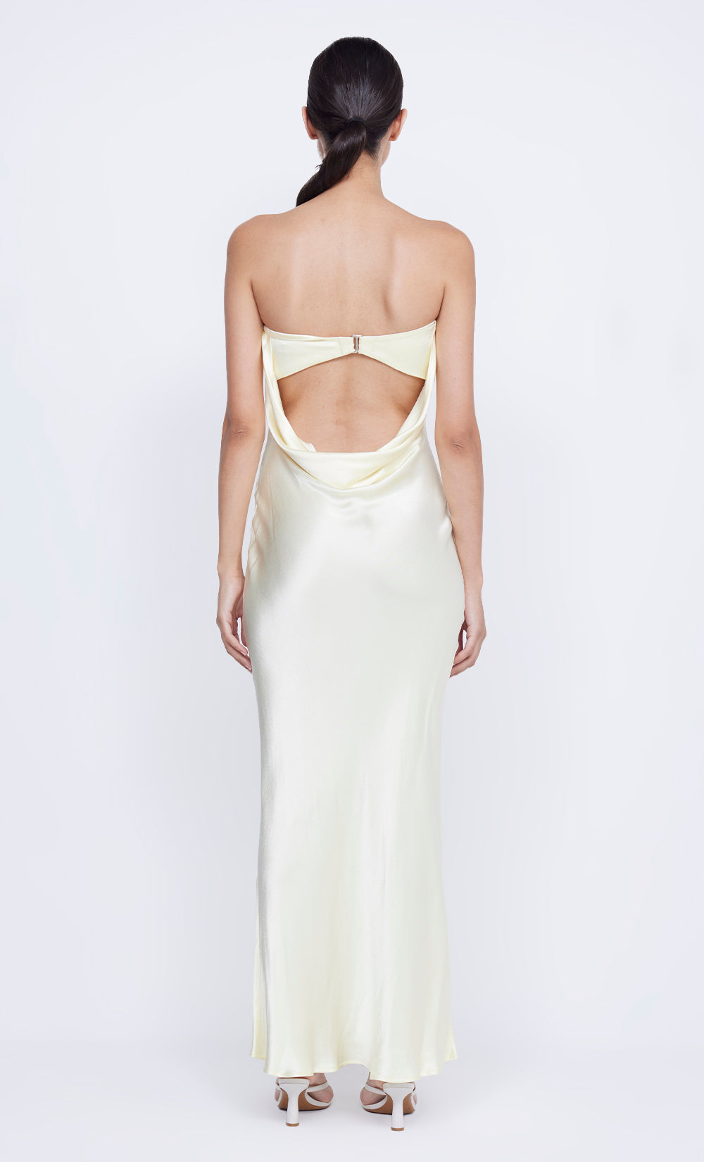 MOON DANCE STRAPLESS DRESS - ICE YELLOW