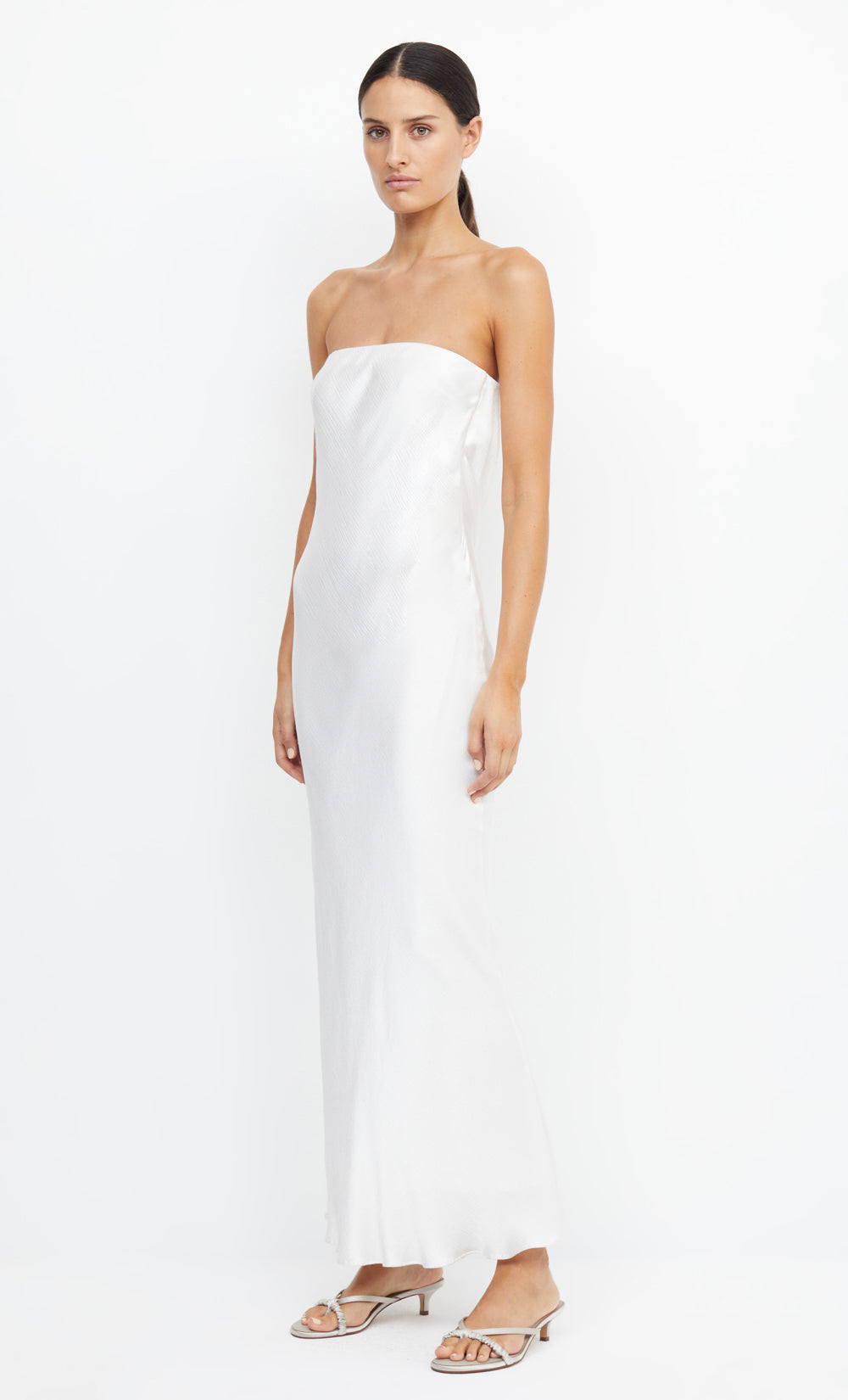 MOON DANCE STRAPLESS DRESS - IVORY