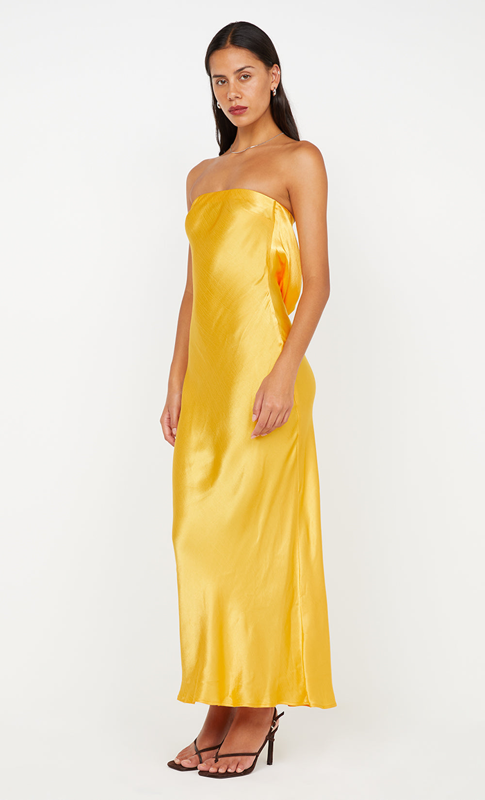 MOON DANCE STRAPLESS DRESS - MANGO