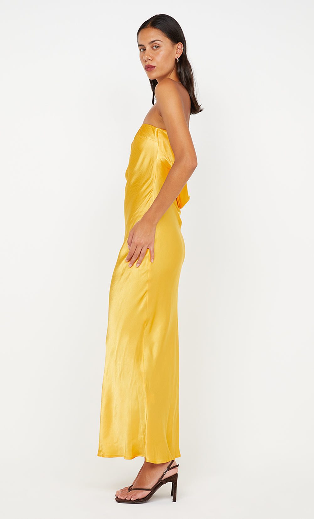 MOON DANCE STRAPLESS DRESS - MANGO