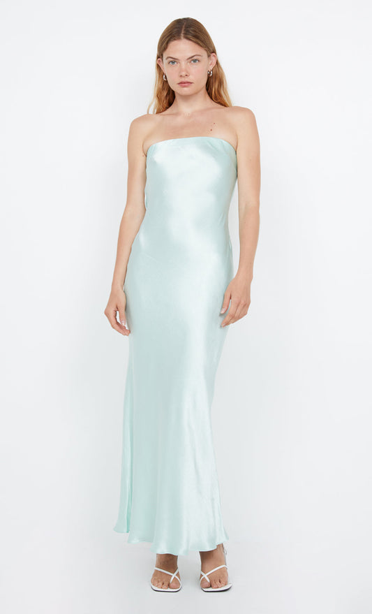 MOON DANCE STRAPLESS DRESS - MINT