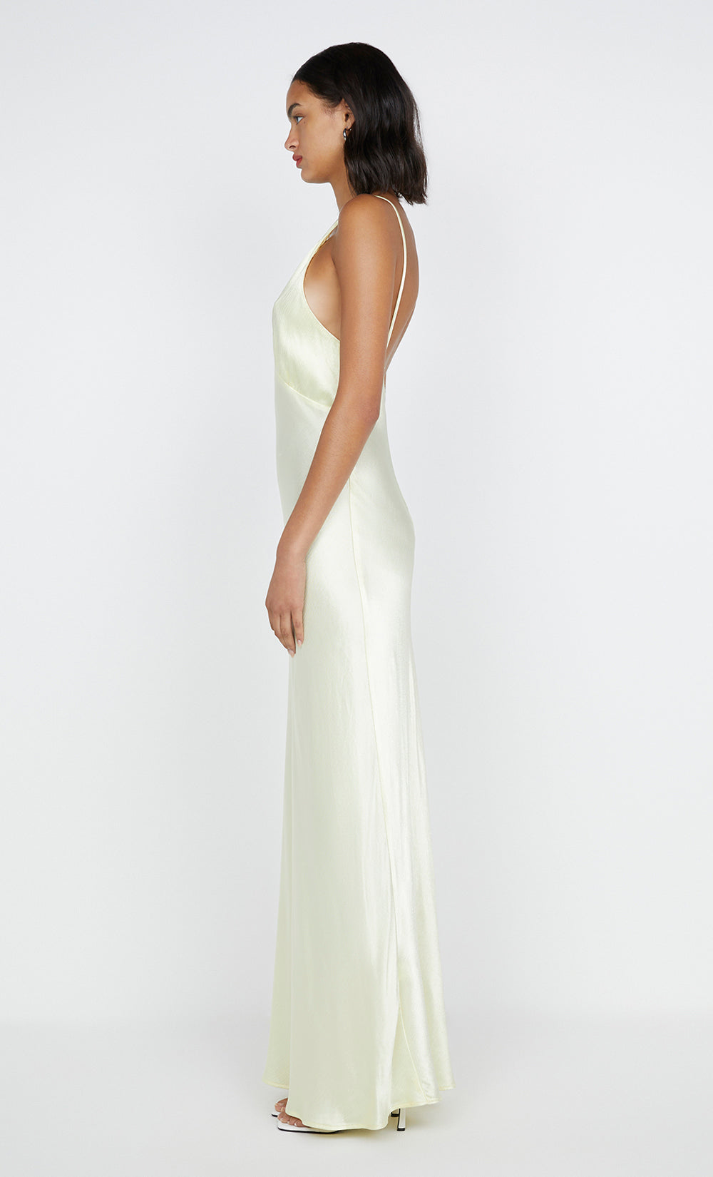 MOON DANCE V MAXI DRESS - ICE YELLOW