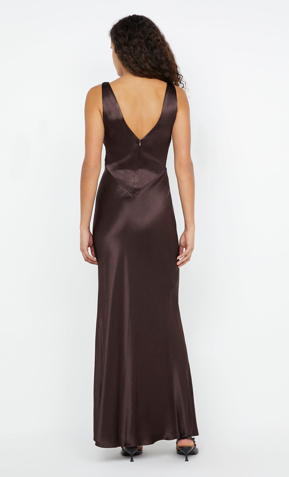 MOON DANCE VERONA DRESS - DARK CHOCOLATE