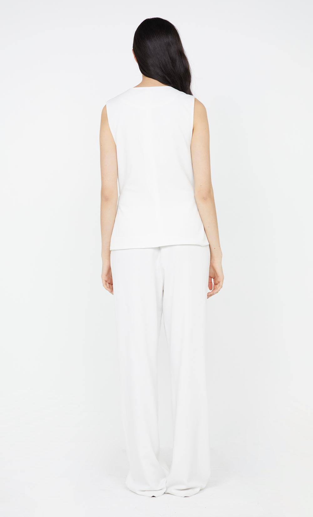 NINAH TIE VEST - WHITE