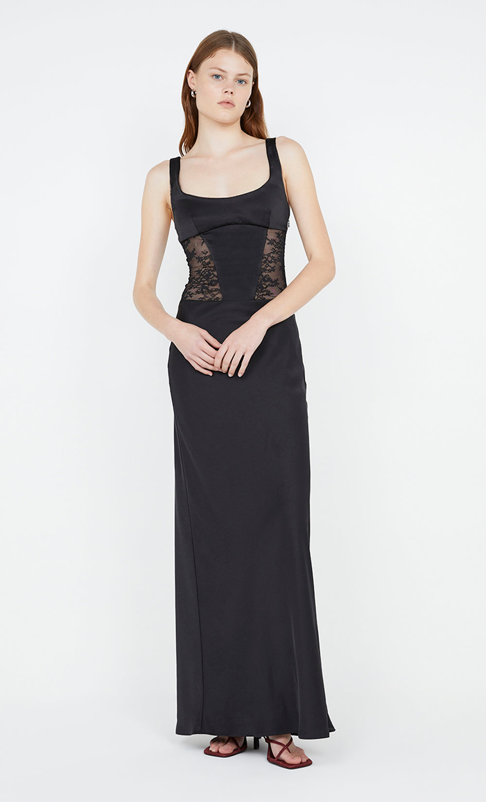 OLIMPIA CORSET DRESS - BLACK