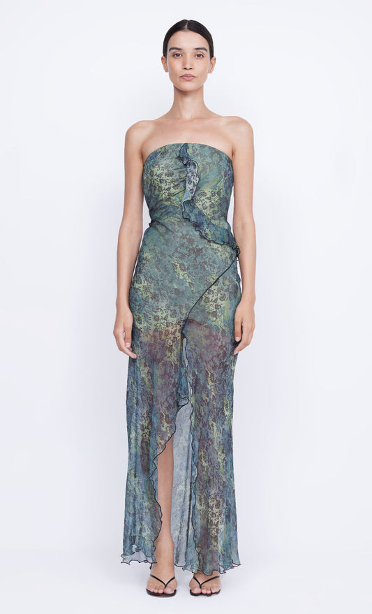 OPAL STRAPLESS MAXI DRESS - NOUVEAU BLEUE