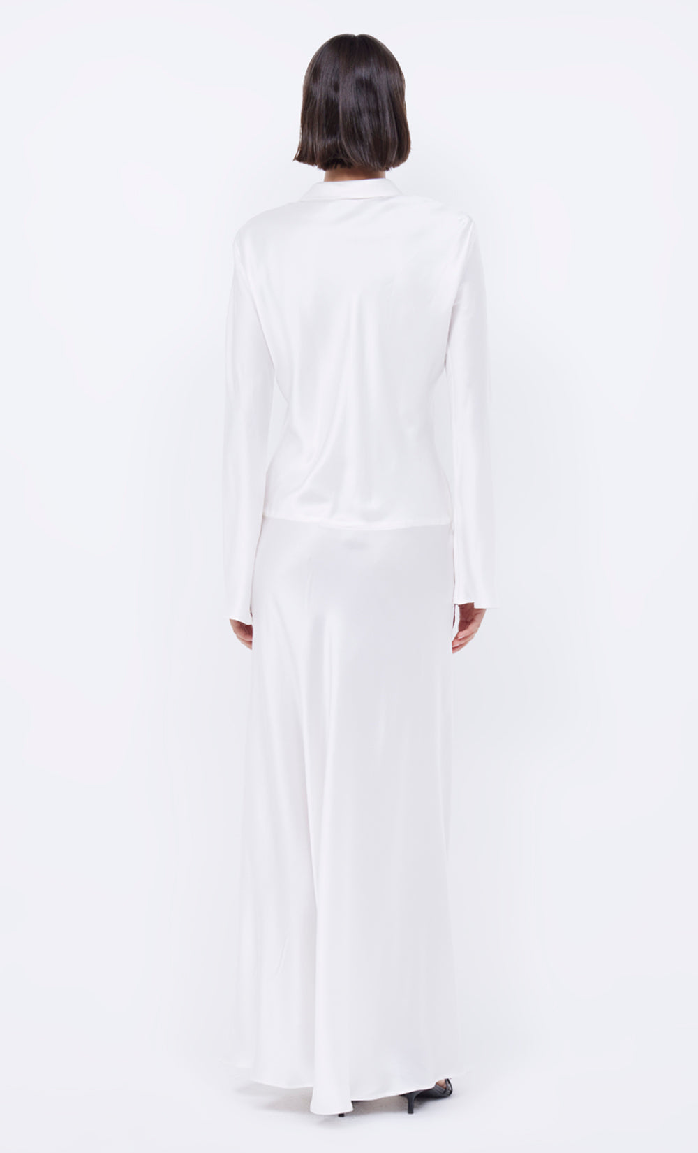 ORLA LONG SLEEVE MAXI DRESS - IVORY