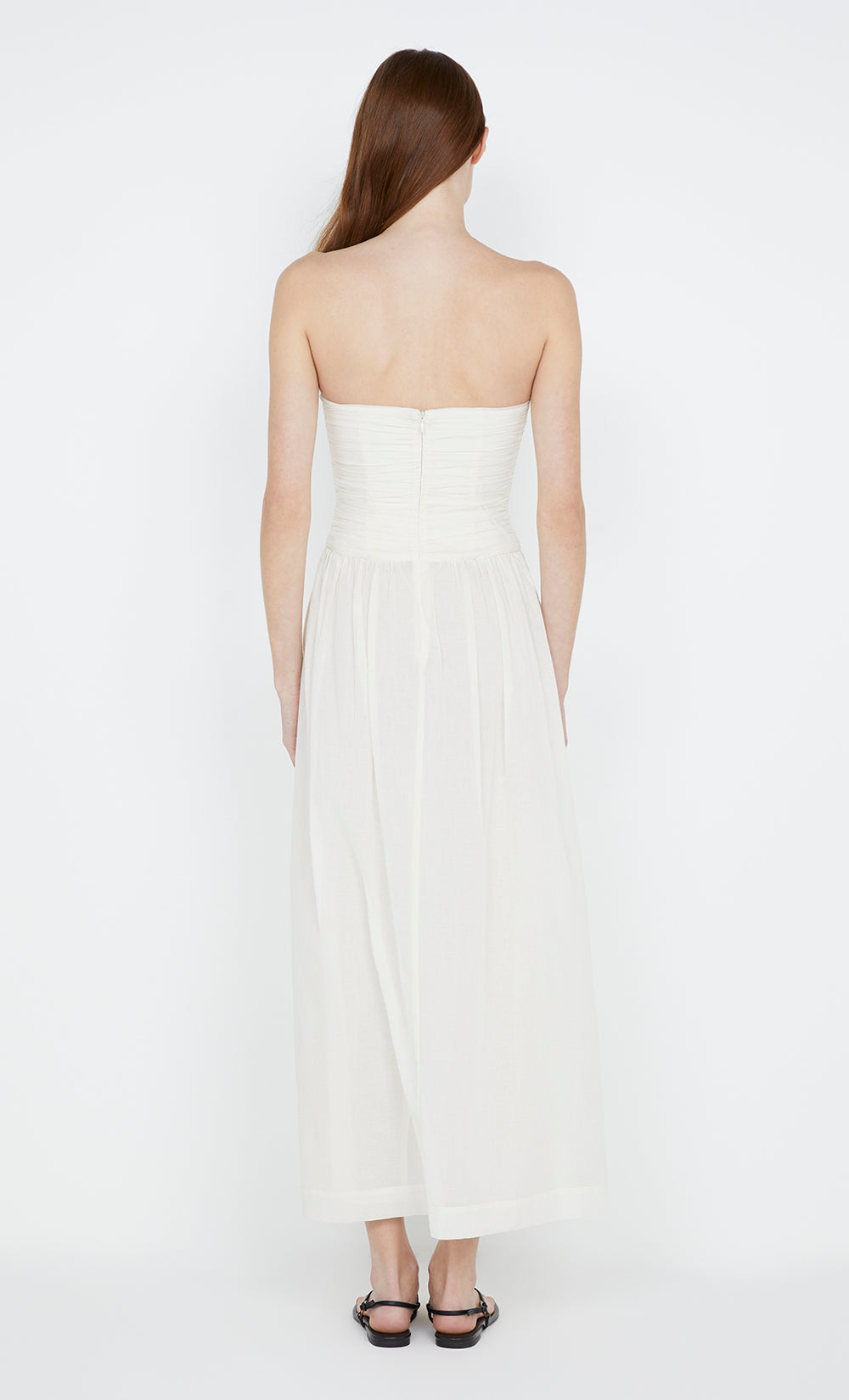 PALMER STRAPLESS MAXI  - IVORY