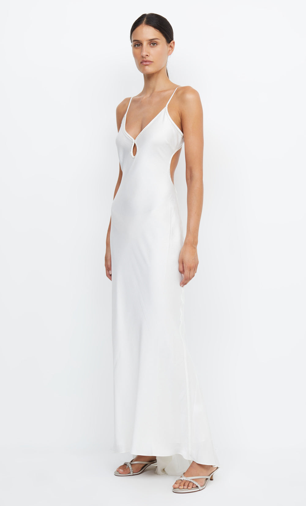 PARADISE BEADED MAXI DRESS - IVORY