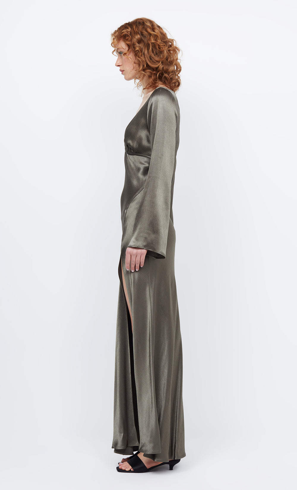 REN L/S MAXI DRESS - DARK WILLOW