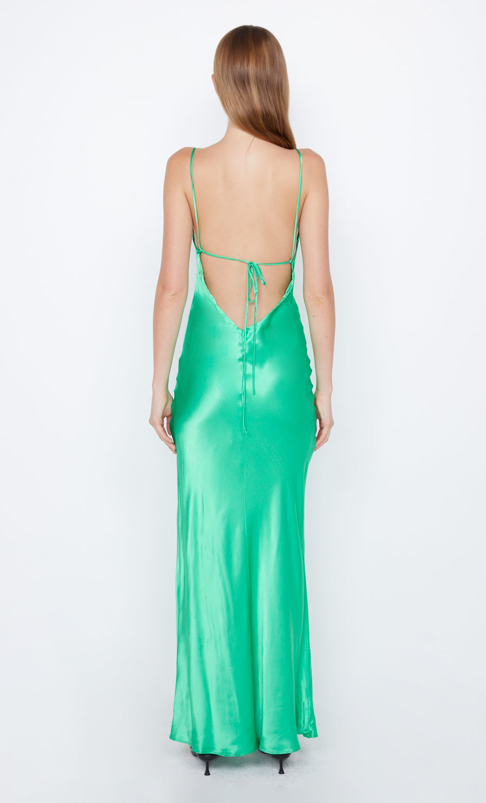 REN SPLIT MAXI DRESS - EMERALD