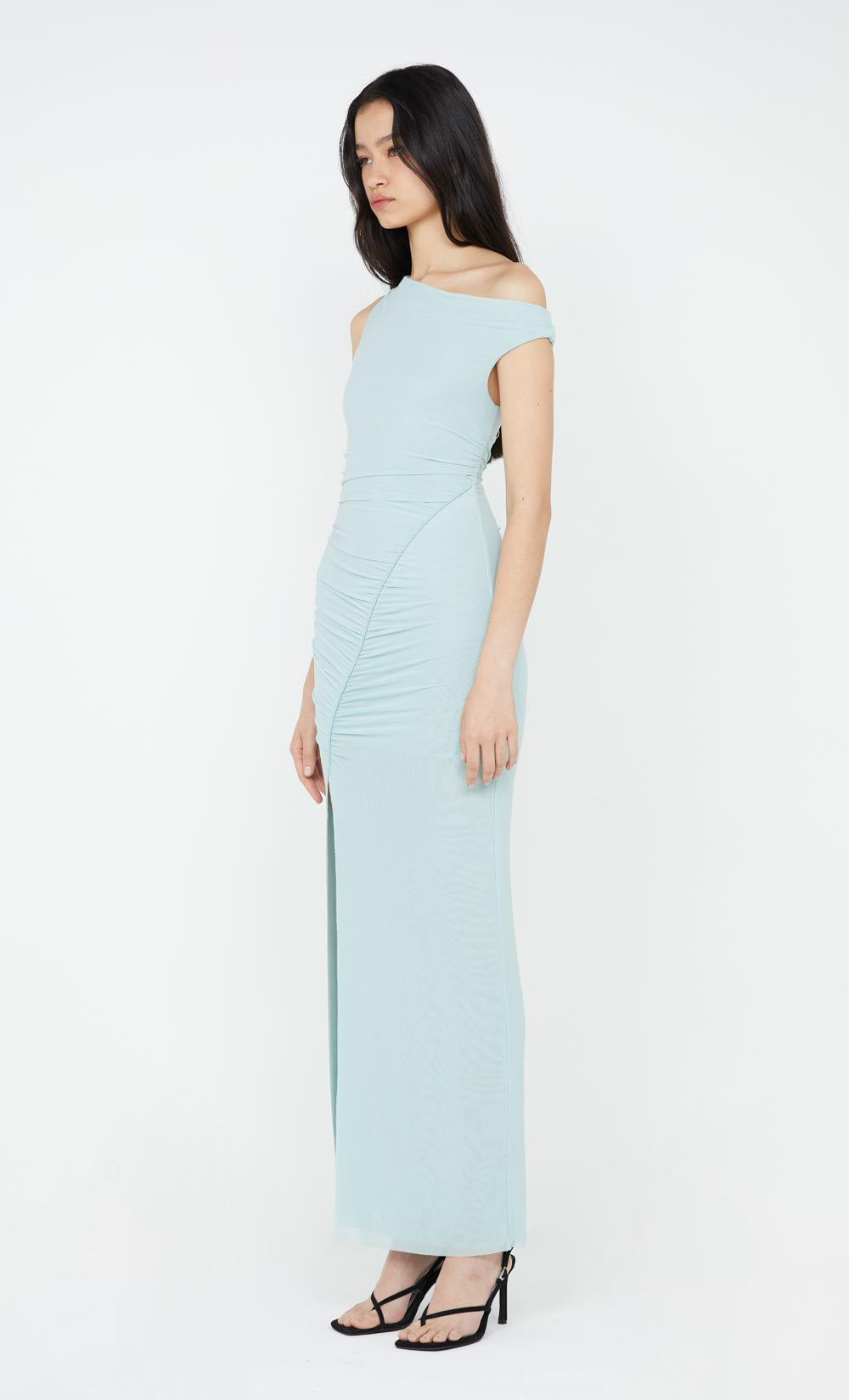 SANIA ASYM DRESS - DUCK EGG