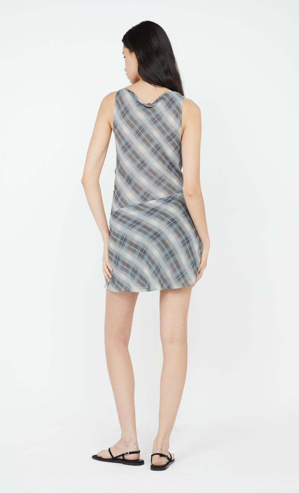 SEANNA MINI DRESS - STORM CHECK