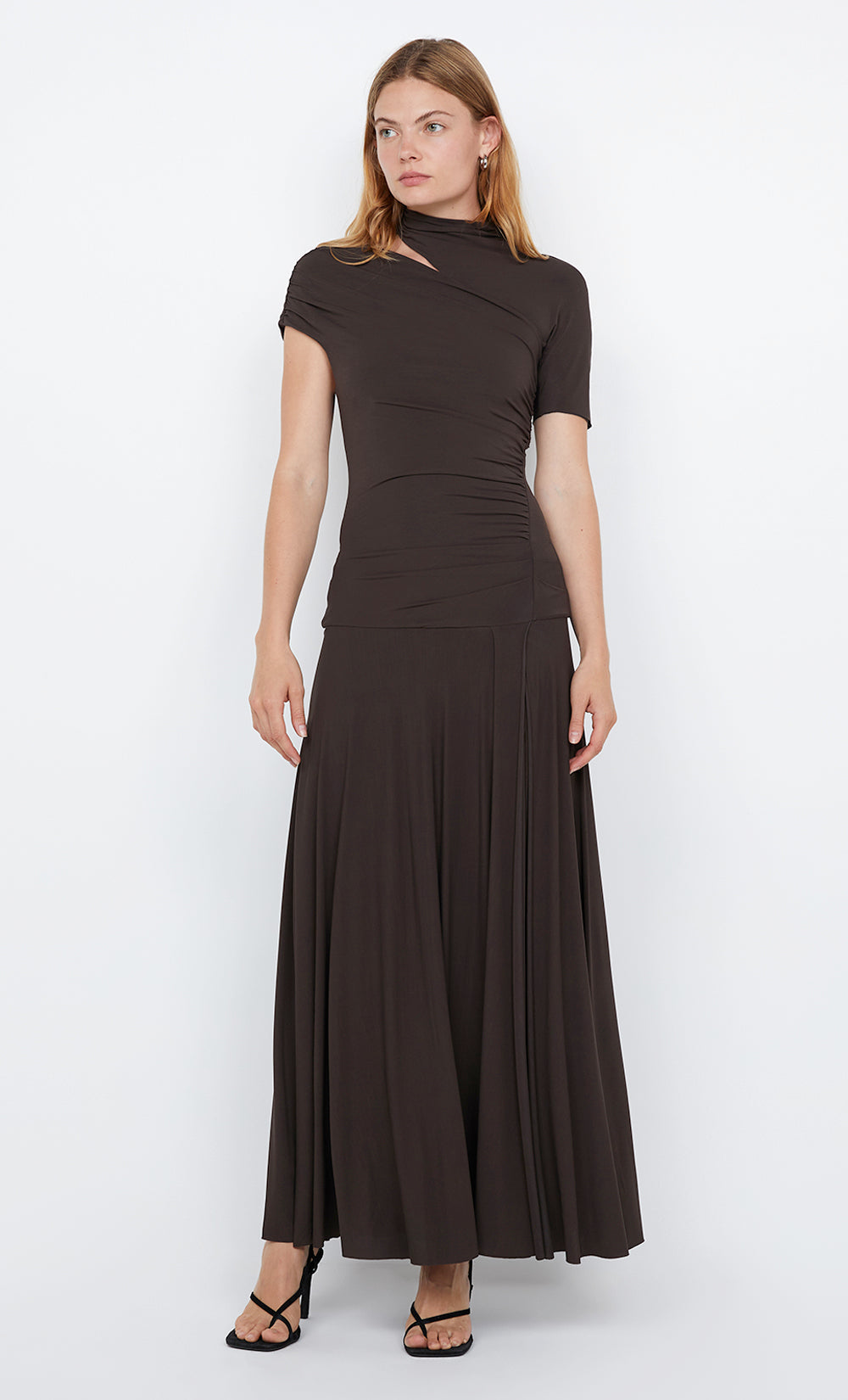 SERAPHINA ASYM DRESS - TWIG