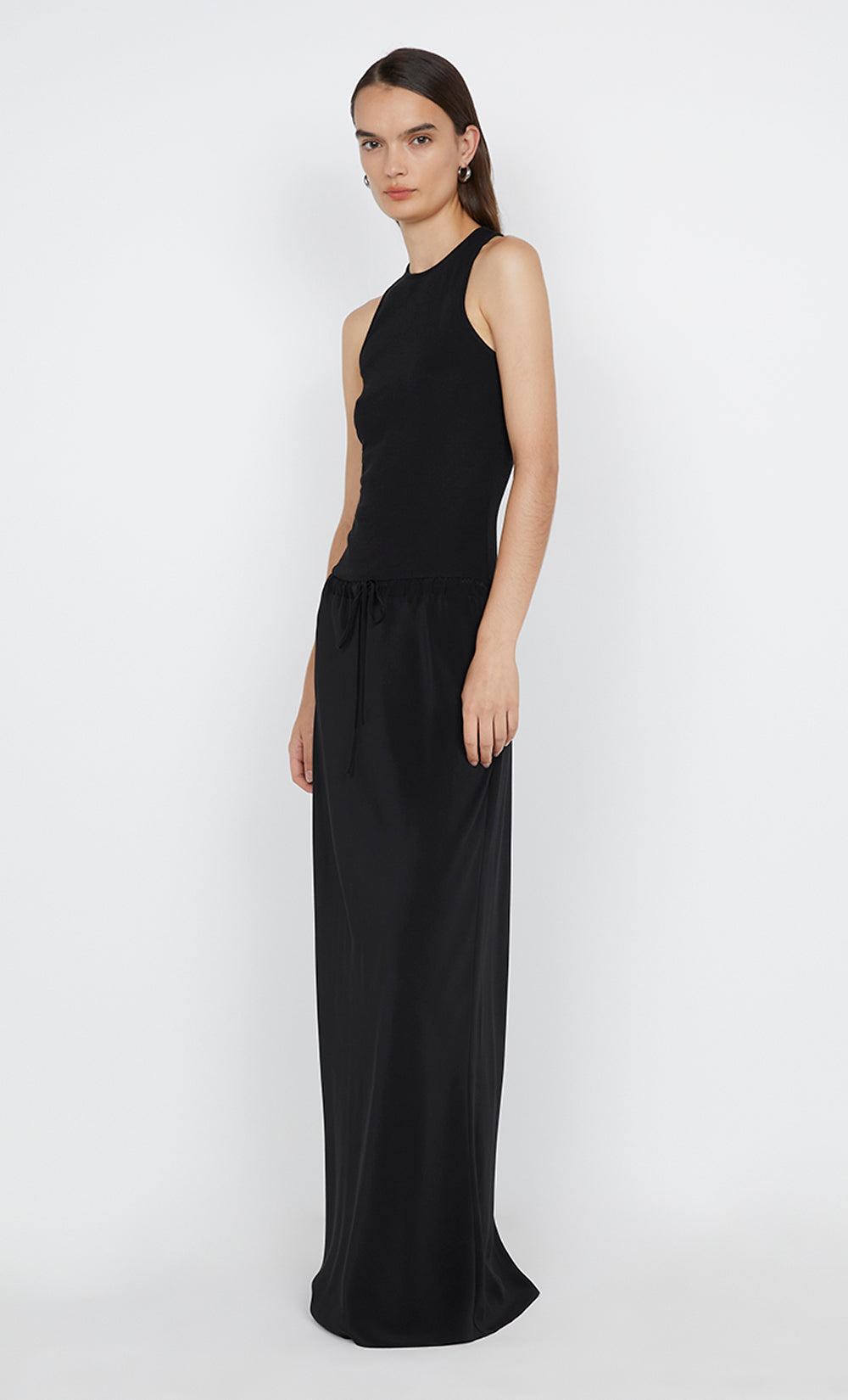 SOLA RACER DRESS - BLACK