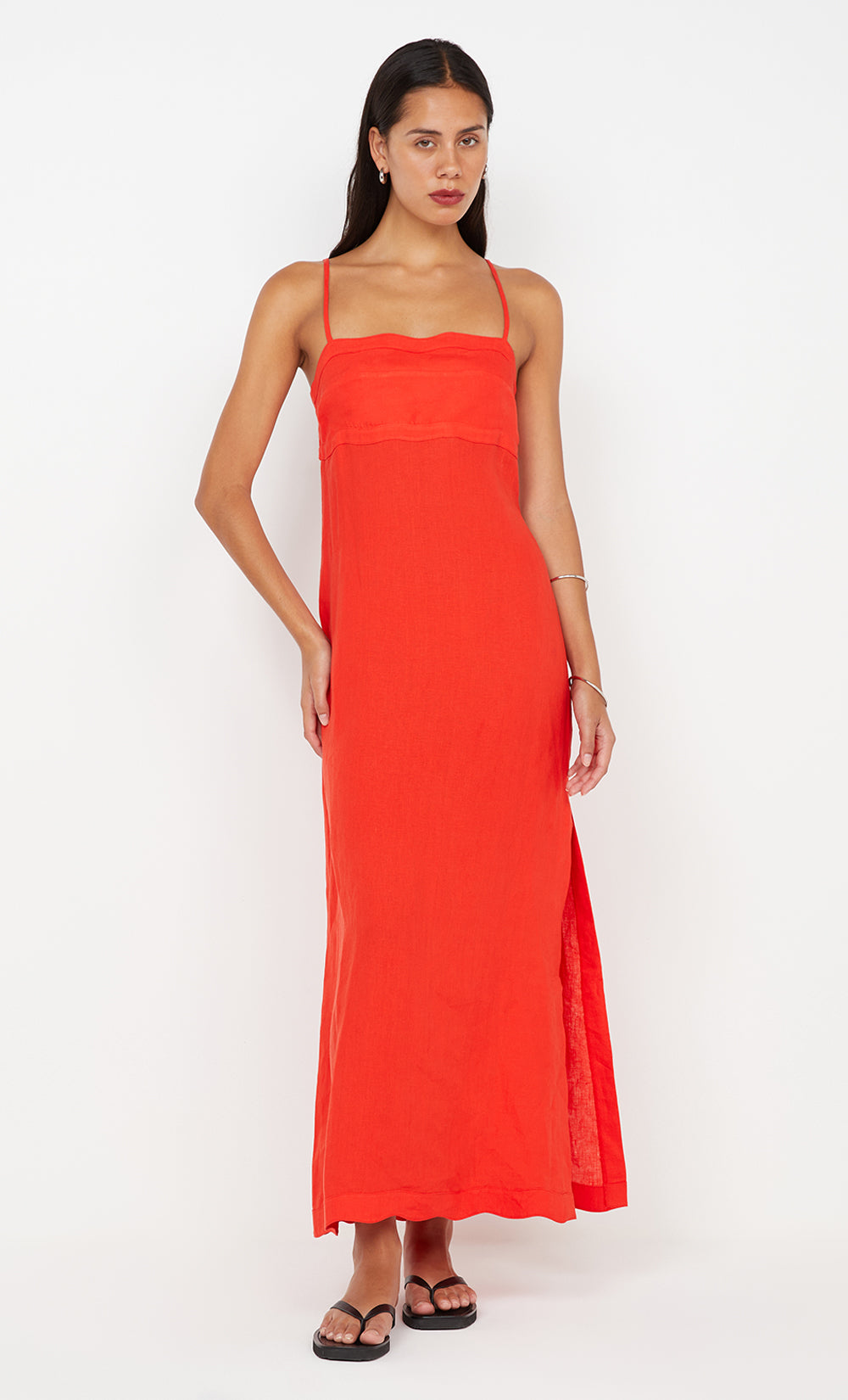 TALLULAH MAXI DRESS - FIRE RED