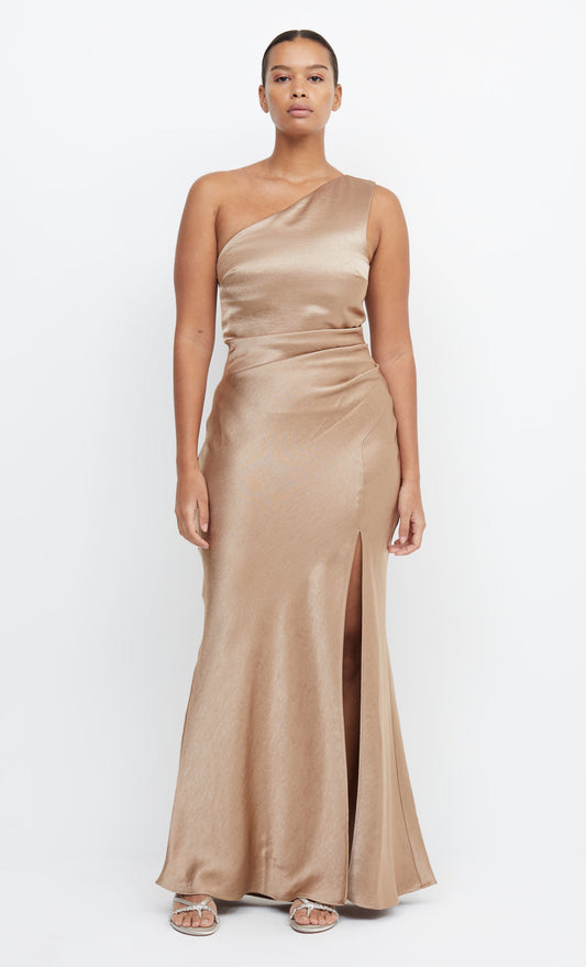 THE DREAMER ASYM DRESS - GOLDEN