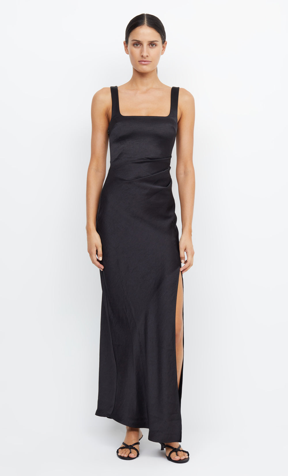 THE DREAMER SQUARE NECK DRESS  - BLACK