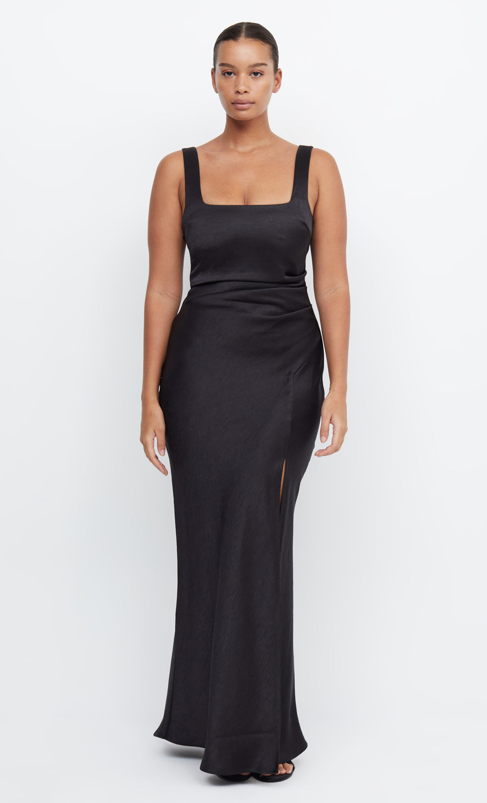 THE DREAMER SQUARE NECK DRESS  - BLACK