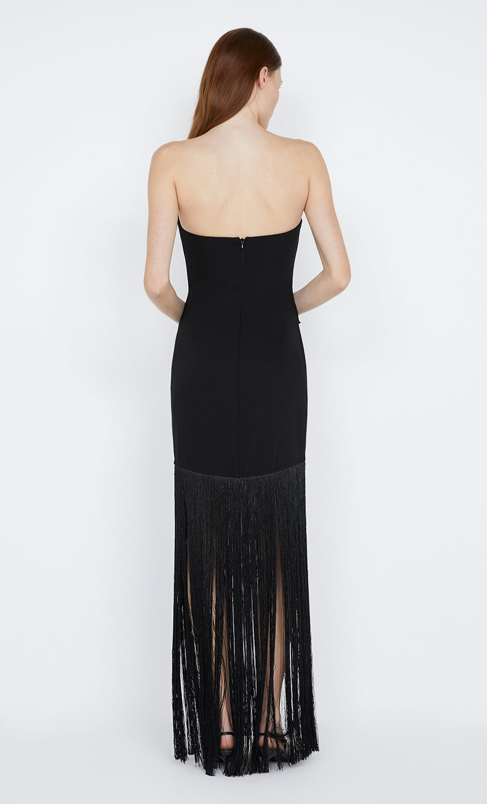 WILDER FRINGE DRESS - BLACK