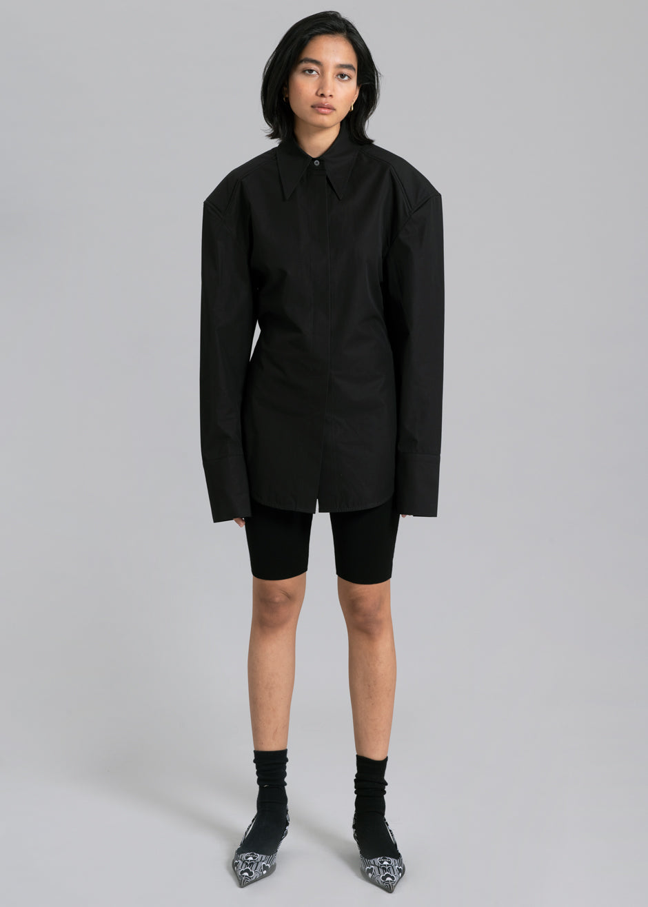 Bec Padded Shirt - Black