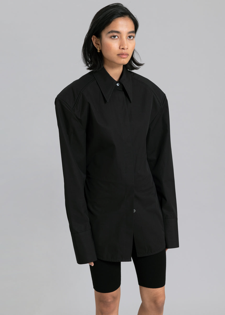 Bec Padded Shirt - Black