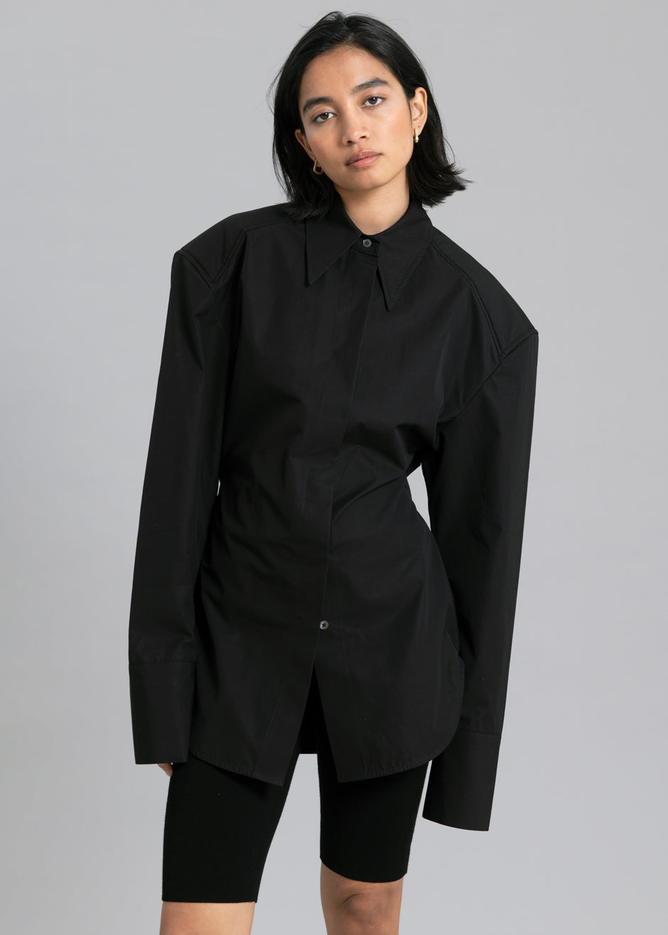 Bec Padded Shirt - Black