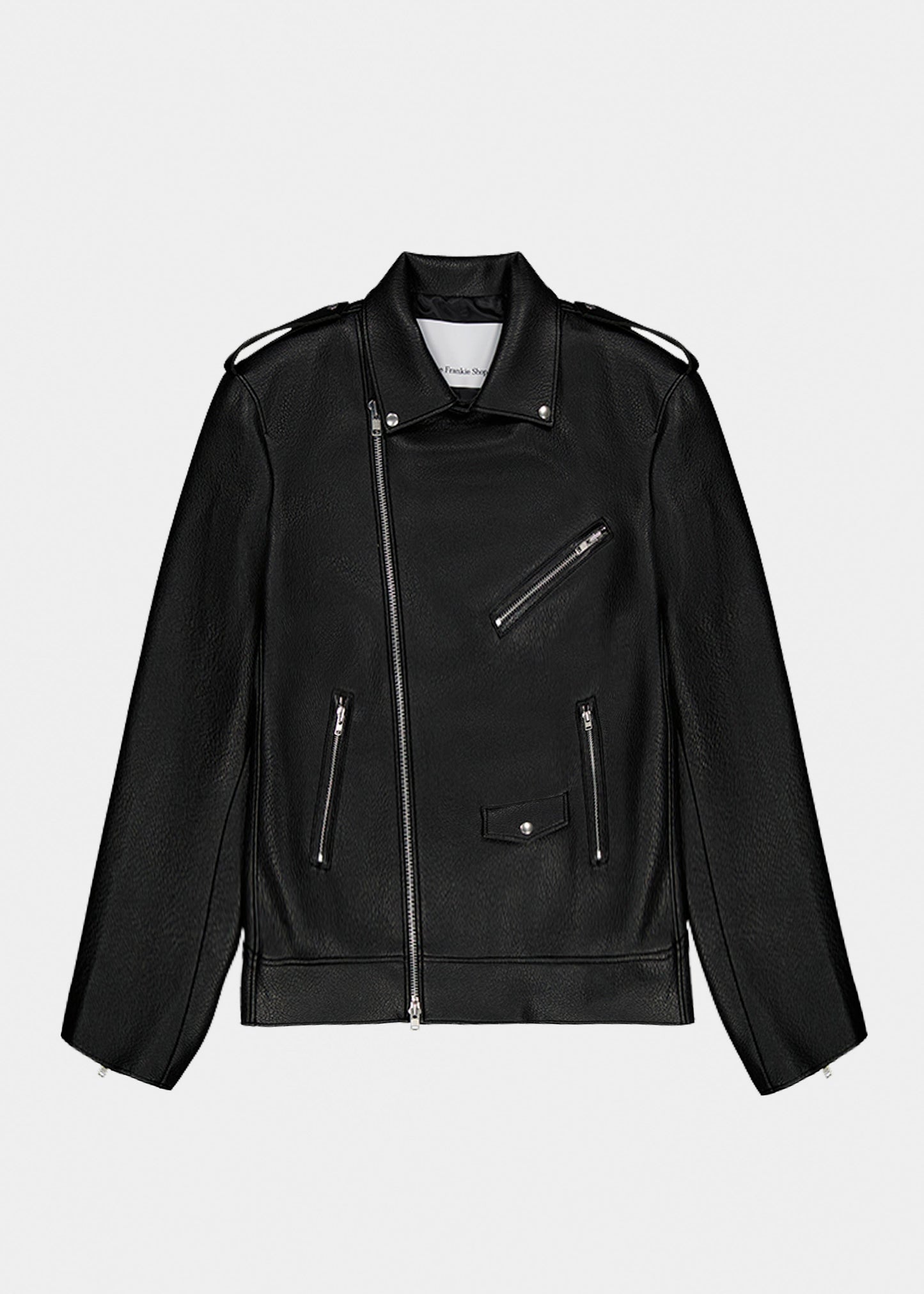 Chicago Oversized Biker Jacket - Black