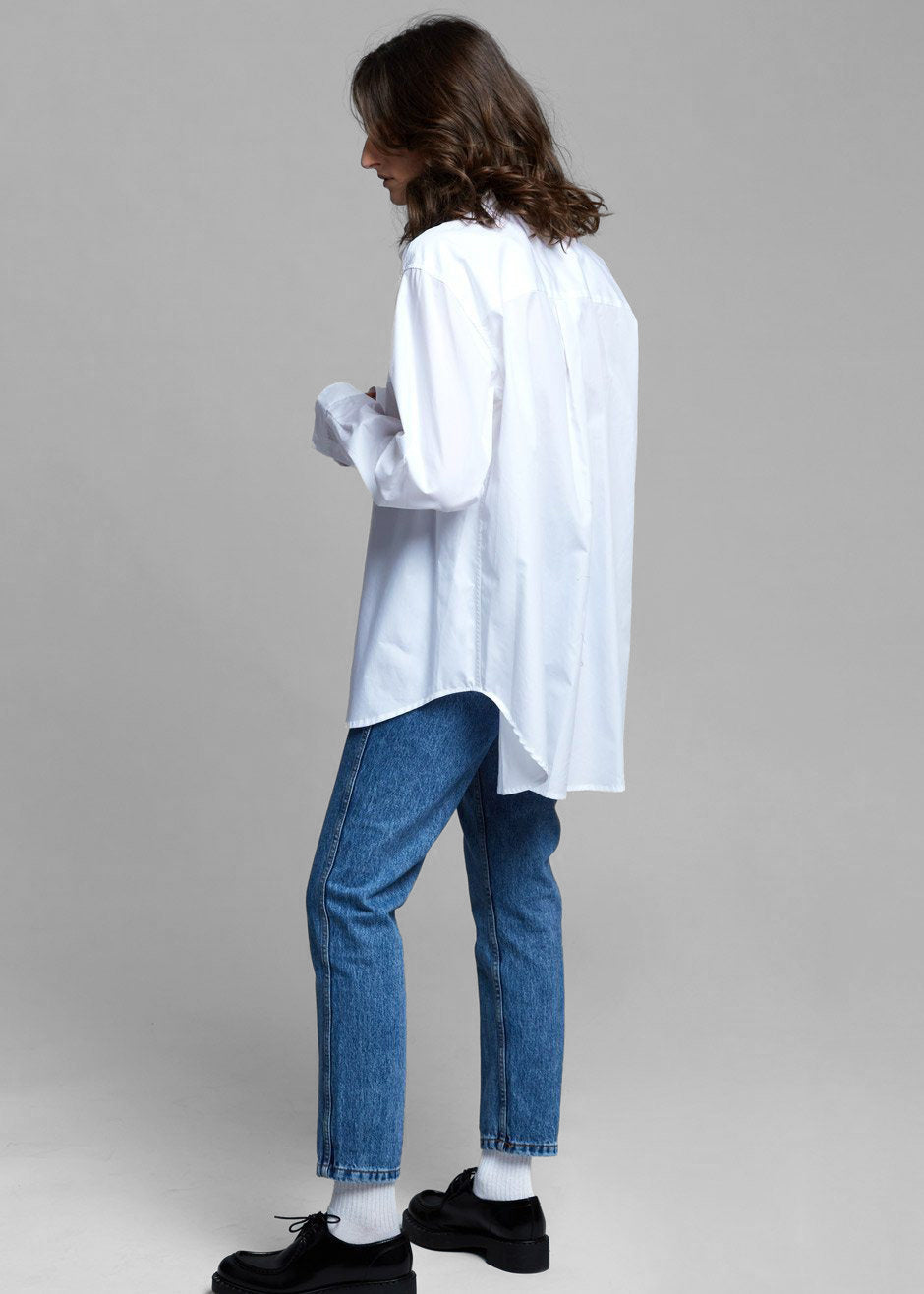 Dusky Classic Oversized Shirt - White