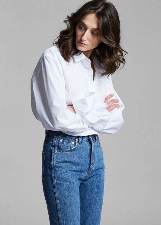 Dusky Classic Oversized Shirt - White