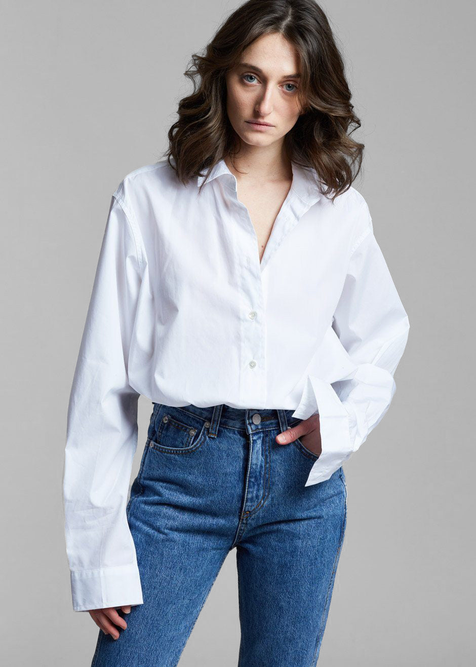 Dusky Classic Oversized Shirt - White