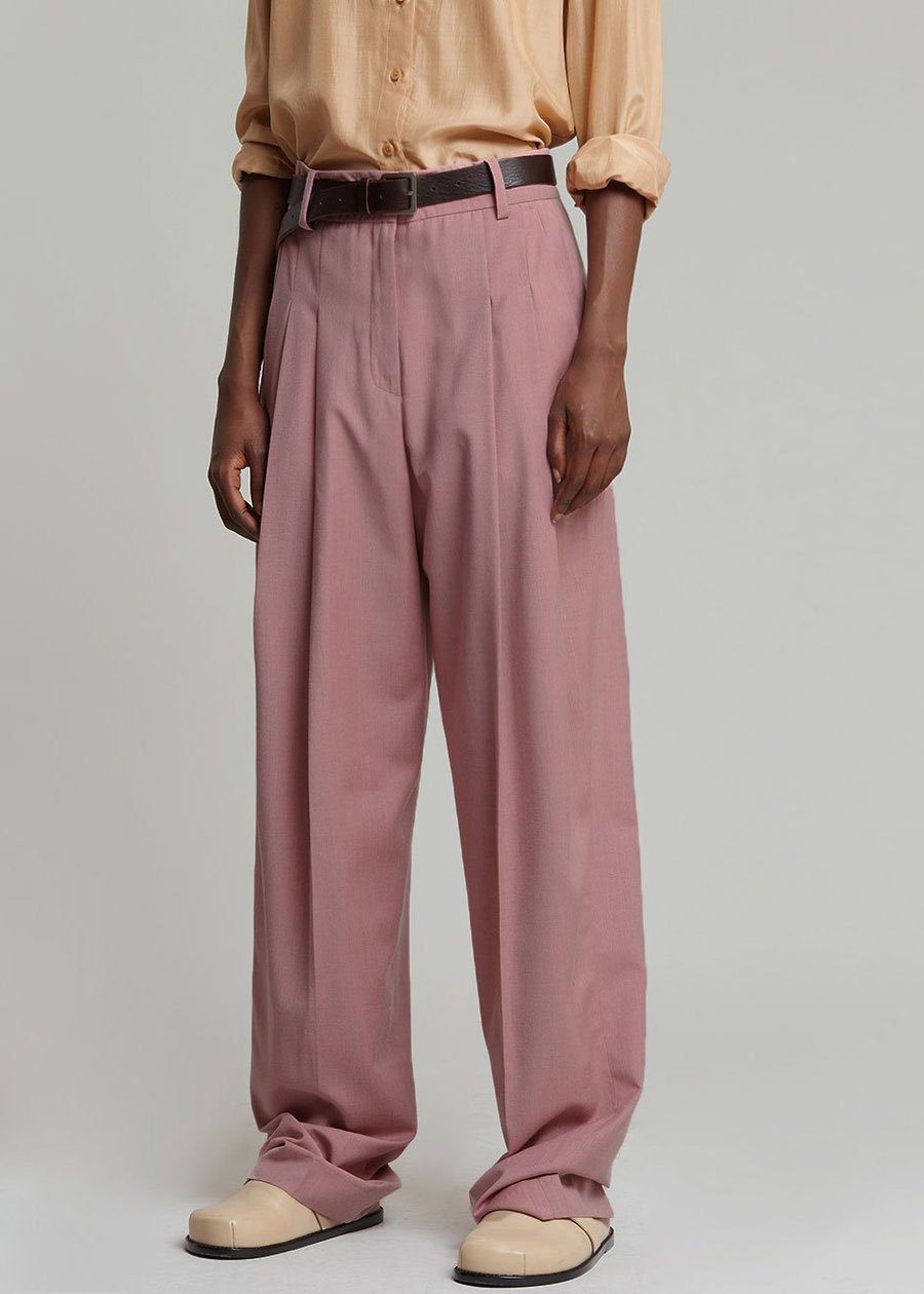 Gelso Pleated Trousers - Rose