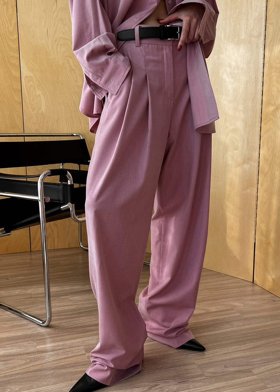 Gelso Pleated Trousers - Rose