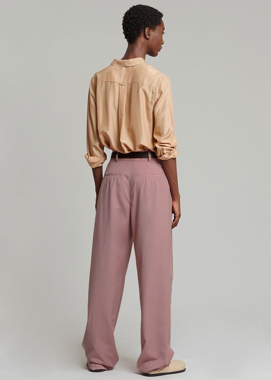 Gelso Pleated Trousers - Rose