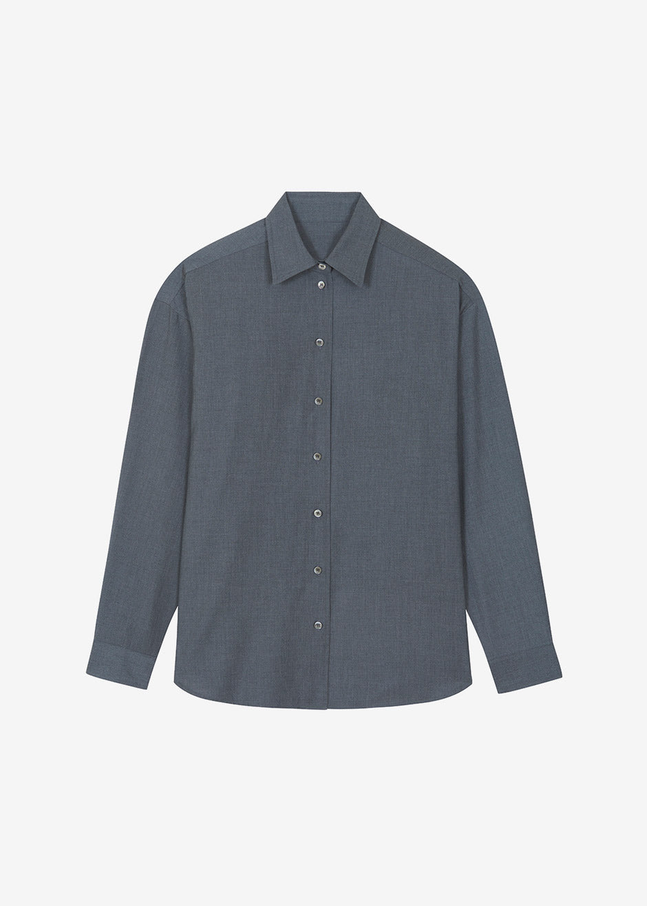 Gelso Shirt - Dark Grey Melange