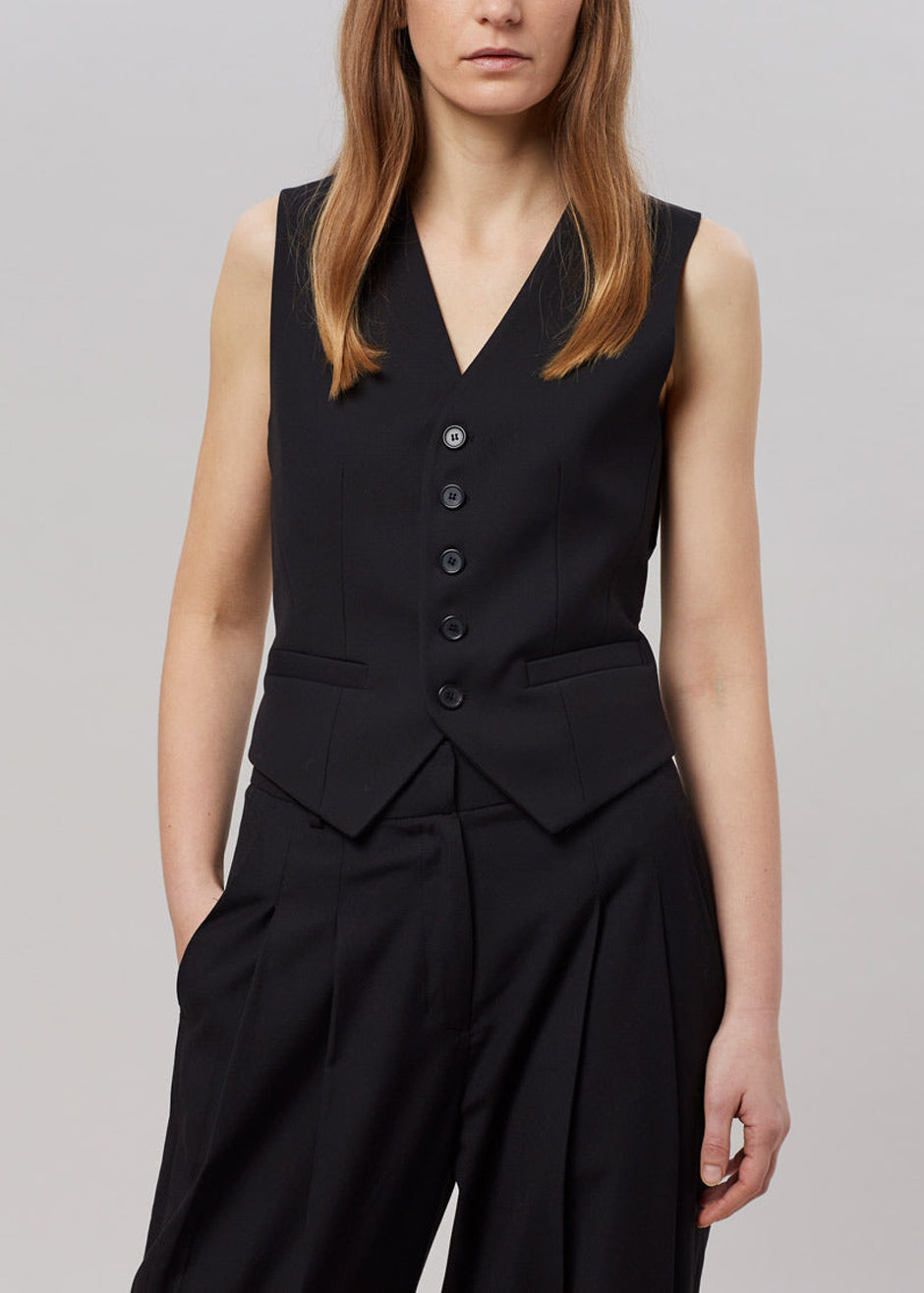 Gelso Waistcoat - Black