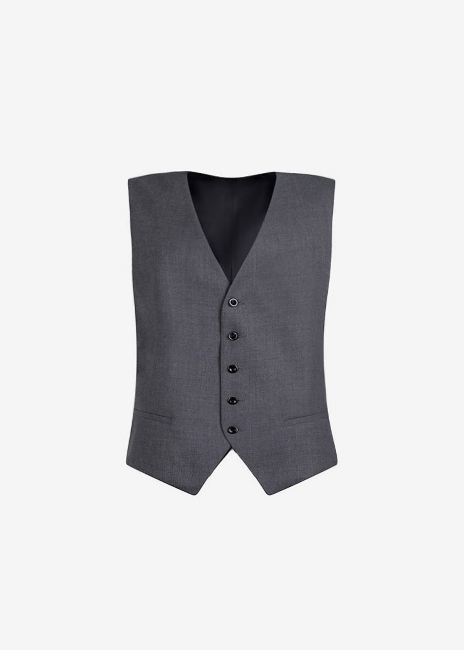 Gelso Waistcoat - Dark Grey Melange