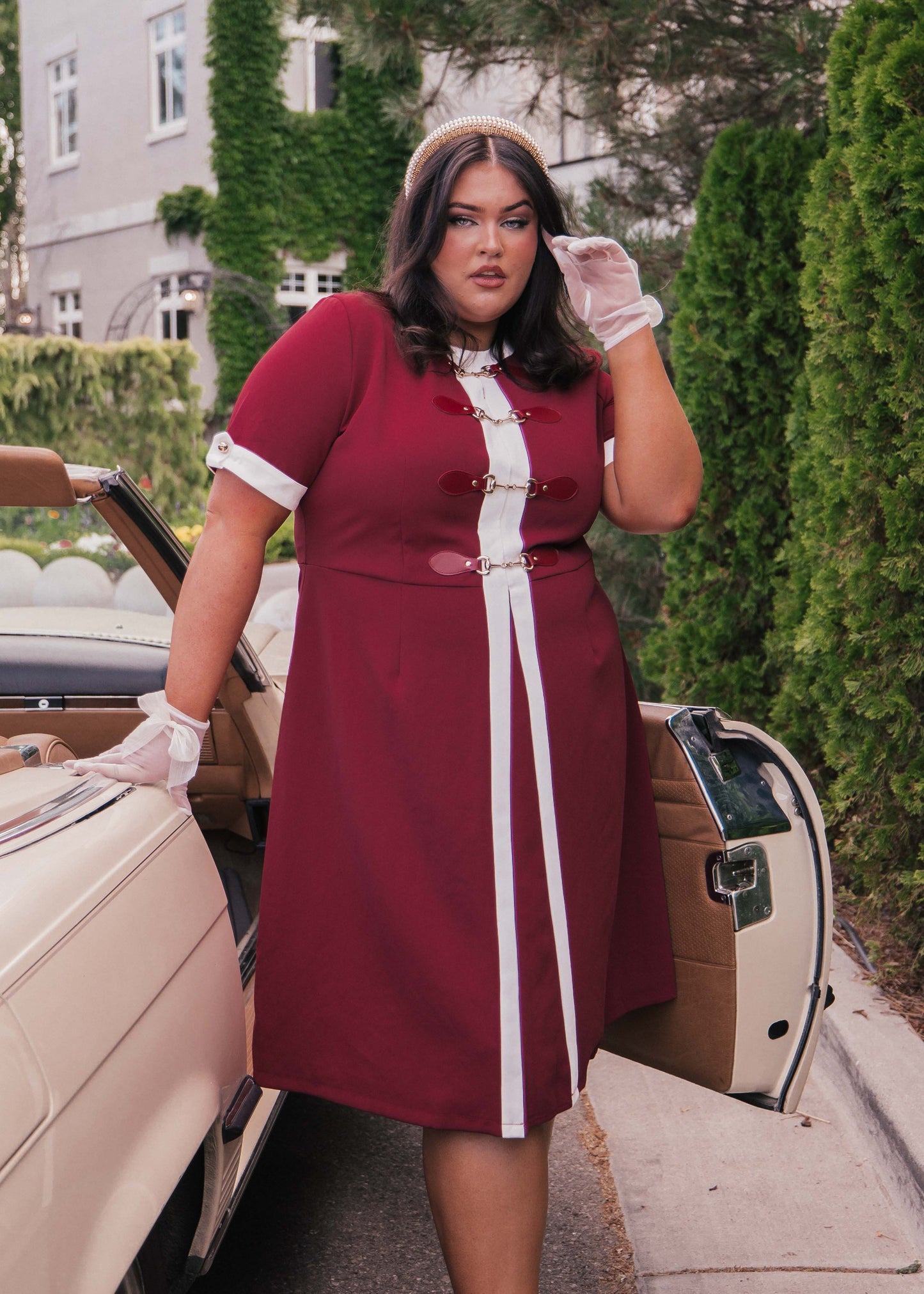 Grace Dress Burgundy