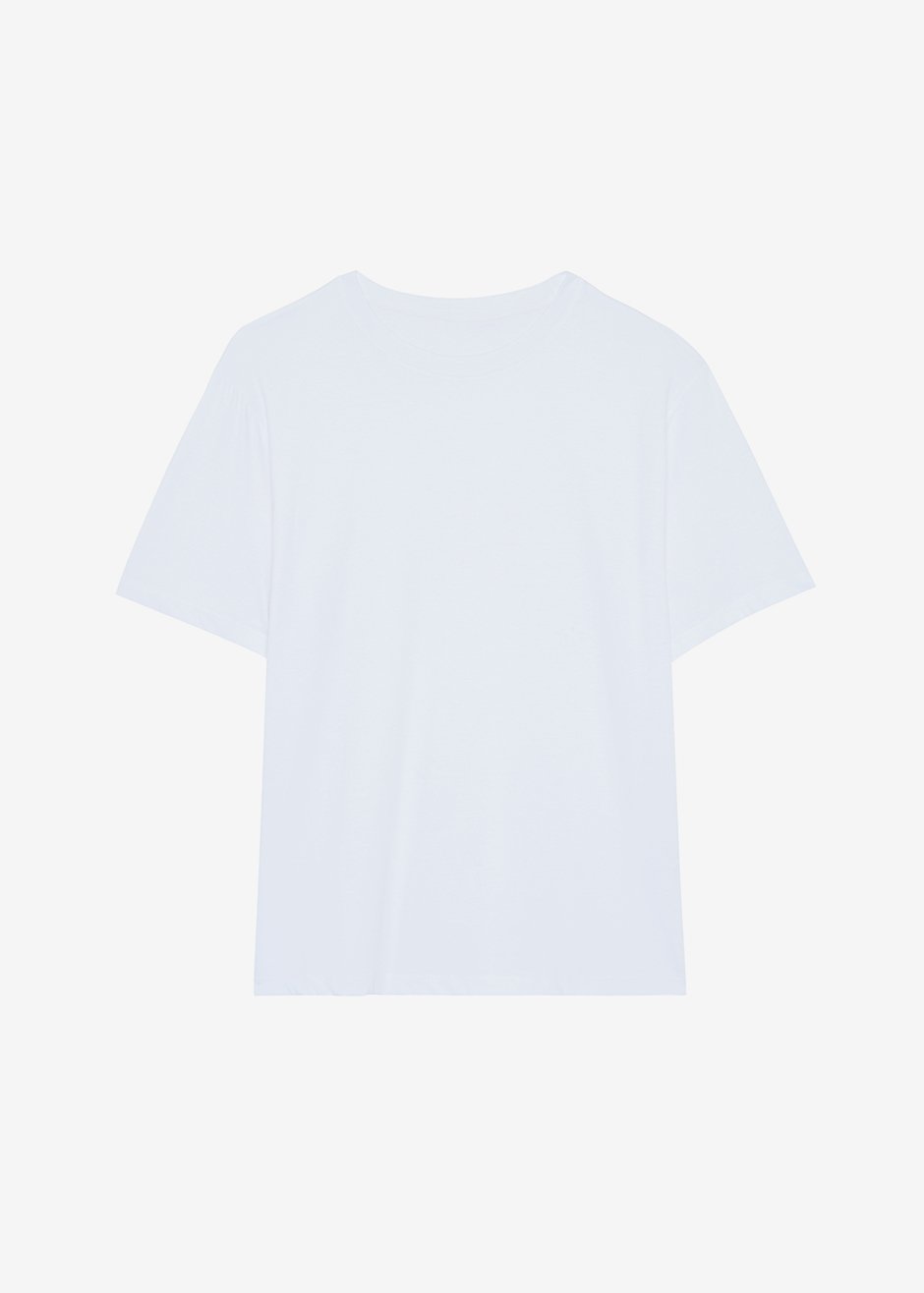 Lilou Simple Tee - Optic White