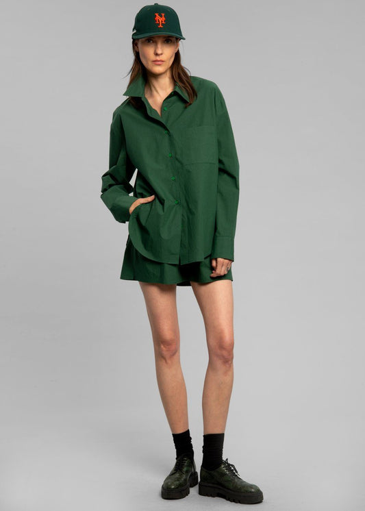 Lui Organic Cotton Shirt - Hunter Green