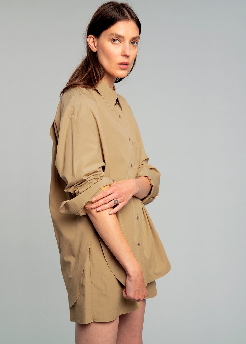 Lui Organic Cotton Shirt - Sahara