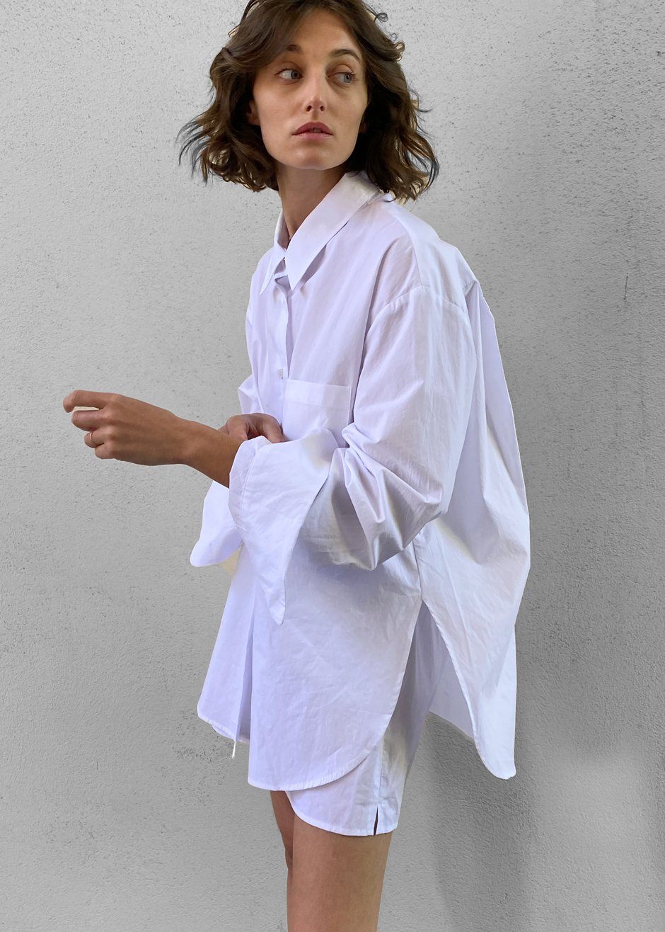 Lui Organic Cotton Shirt - White