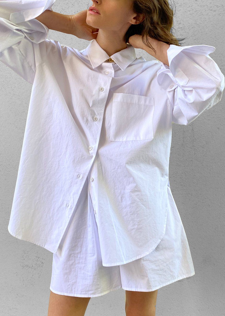 Lui Organic Cotton Shirt - White