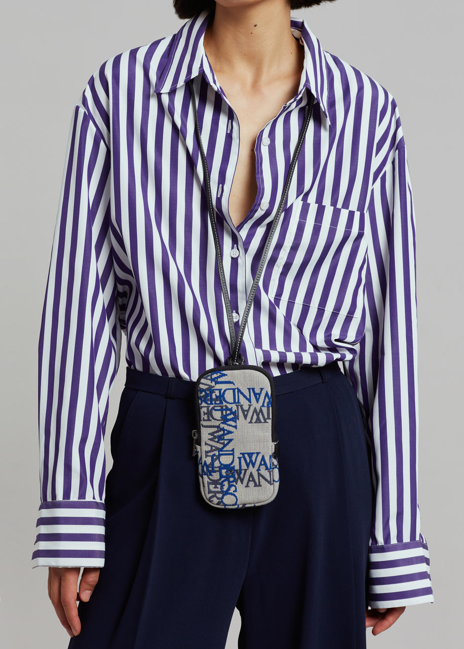 Lui Stripe Shirt - Deep Blue