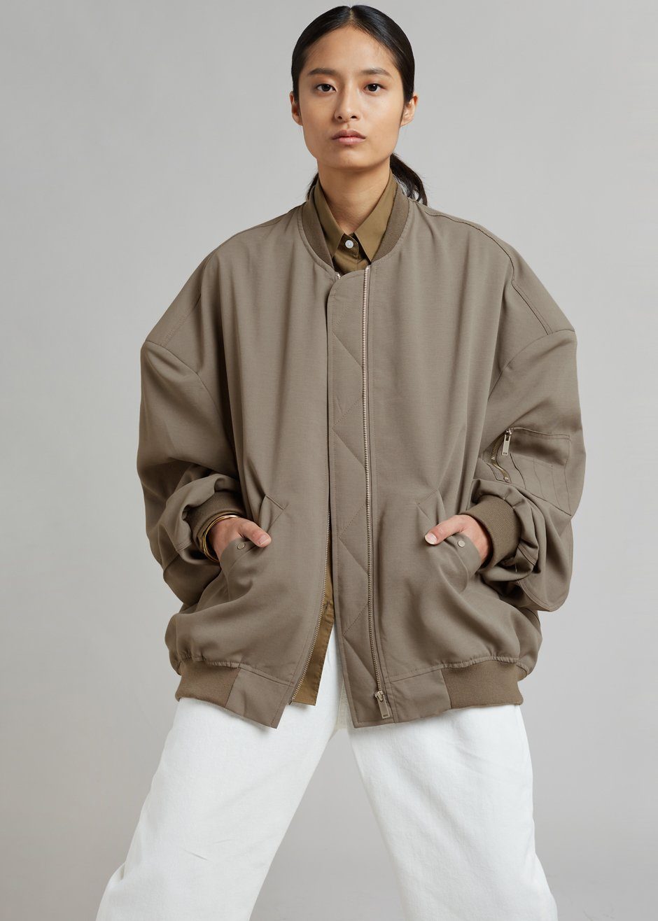 Lumi Bomber Jacket - Dark Olive